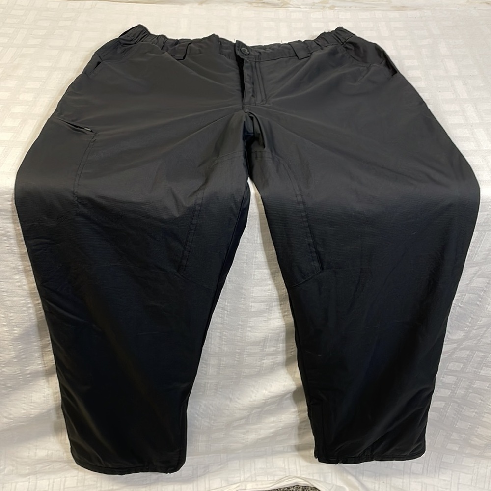ZeroXposur Men's Snow Pants Fleece Lined Pockets Large Black Adjustable Waist